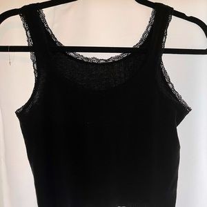 Brandy Melville black lace top